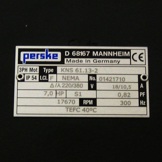 Perske KNS 61.13-2DS Spindle Motor
