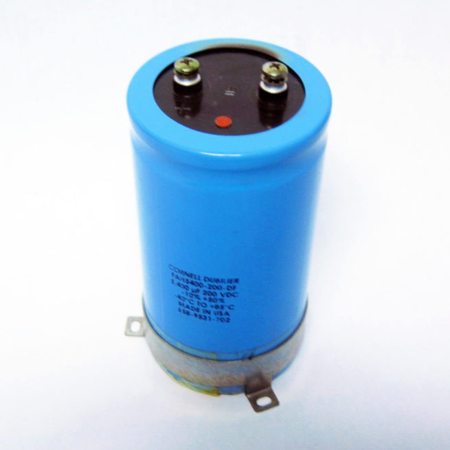 Cornell Dubilier Capacitor 5400 uf 200 VDC FAH5400 200 DF 222546141485