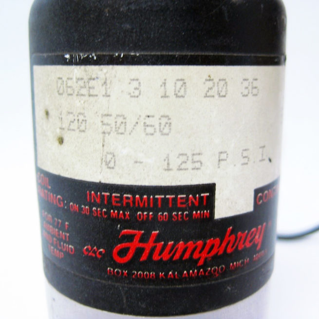 Humphrey 062E1 3 10 20 36 120 50 60 Pneumatic Solenoid 3 Way Valve 322540634167 6