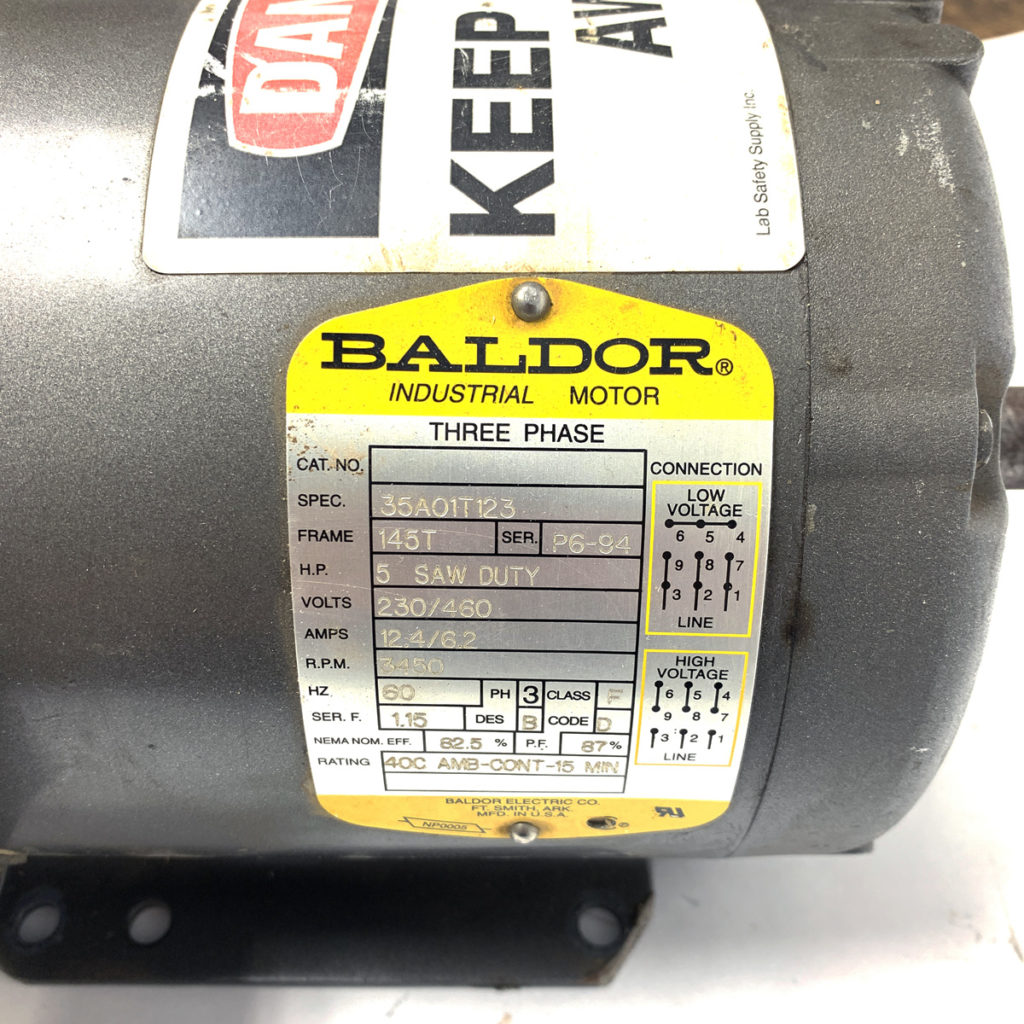35A01T123 Baldor Industrial Motor — CNC Parts Dept., Inc.
