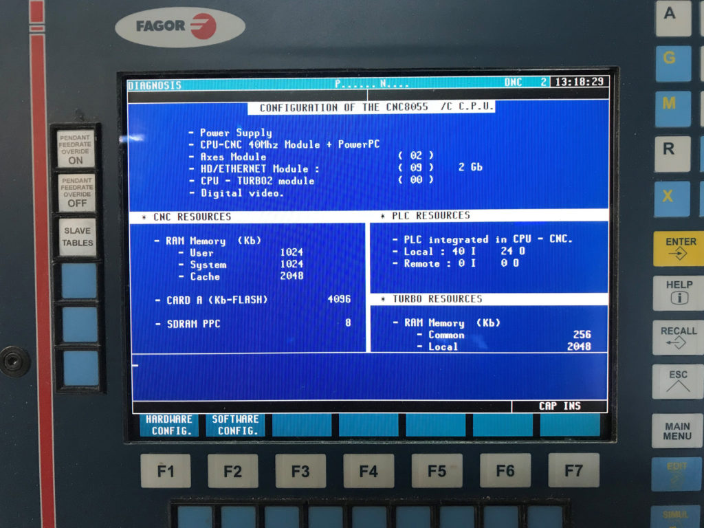 DMS 5 Axis CNC Router E515 configuration