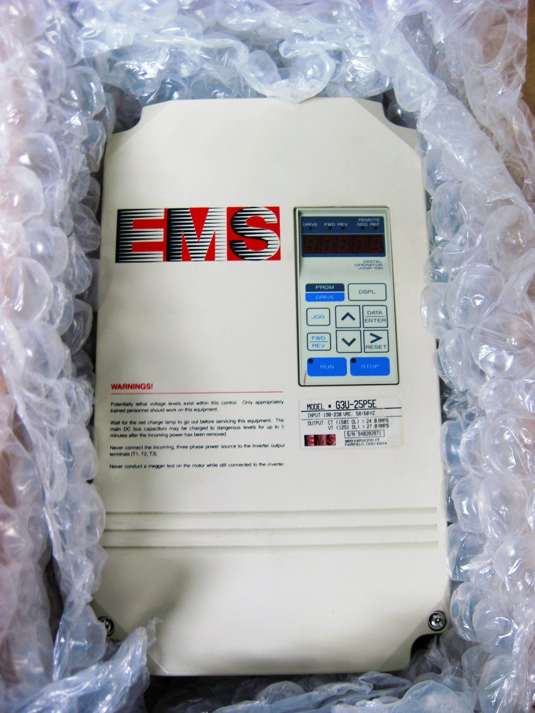 EMS G3U-25P5E VFD