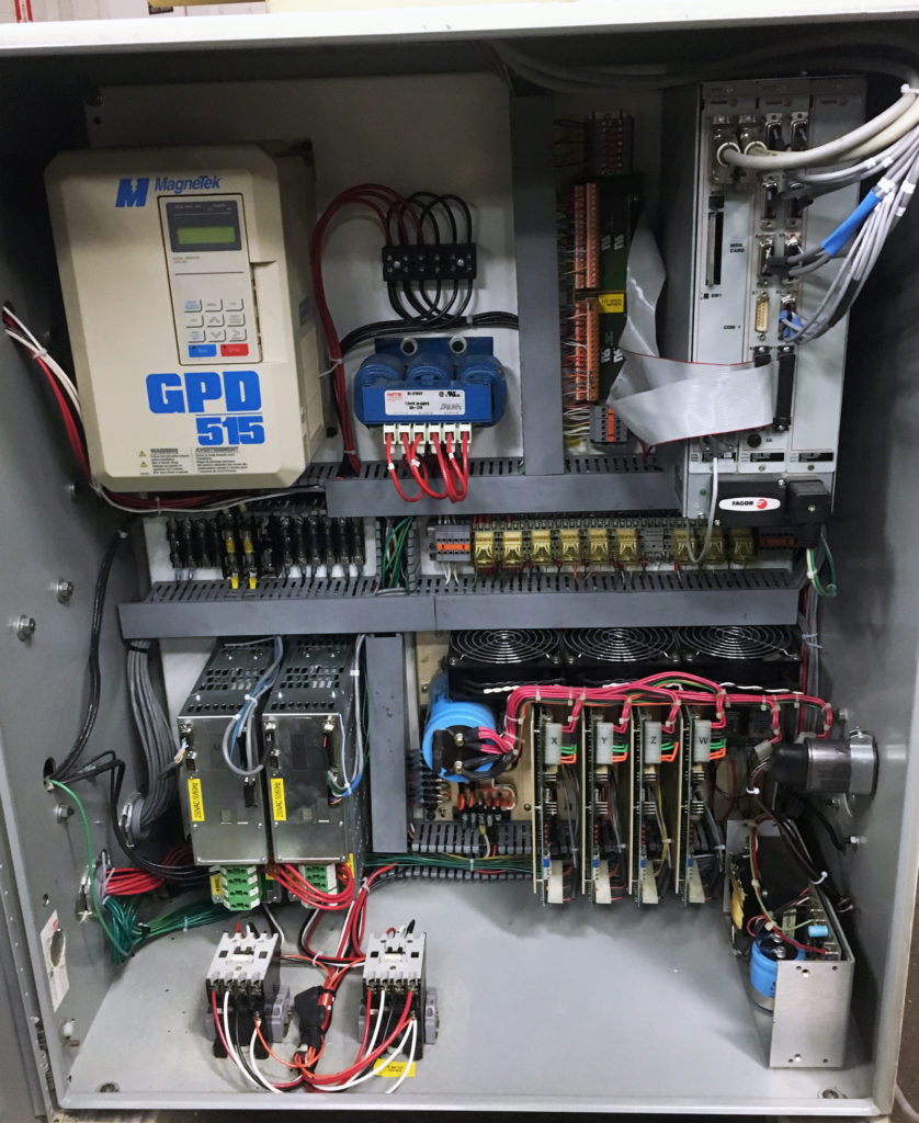 CNC controller cabinet rewire - after