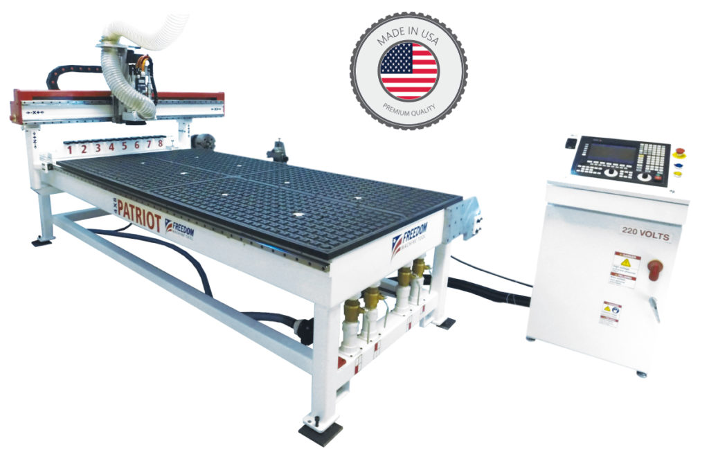 FMT Patriot 3 Axis CNC Router 4x8 Lathe