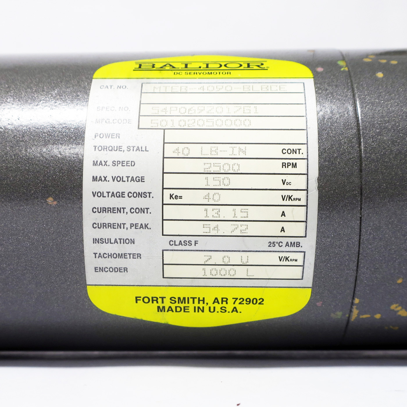 Baldor MTEB-4090-BLBCE Servo Motor