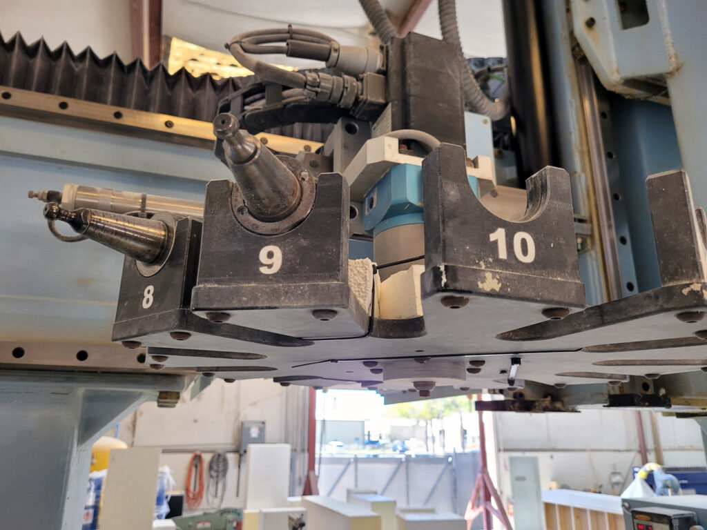 DMS 5 Axis CNC Router E740 tool carousel