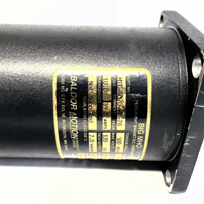 MTE-4070-FL-7B Baldor DC Servo Motor (Used) 1