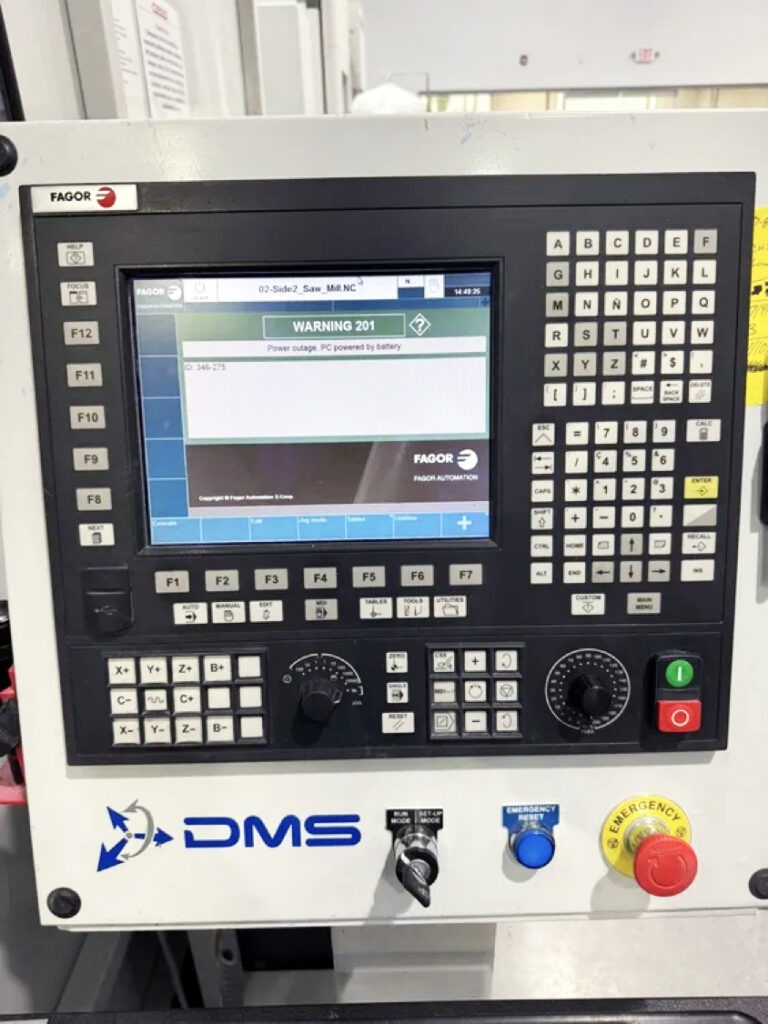 DMS 5 Axis Enclosed CNC Router Fagor 8065 CNC System Controller