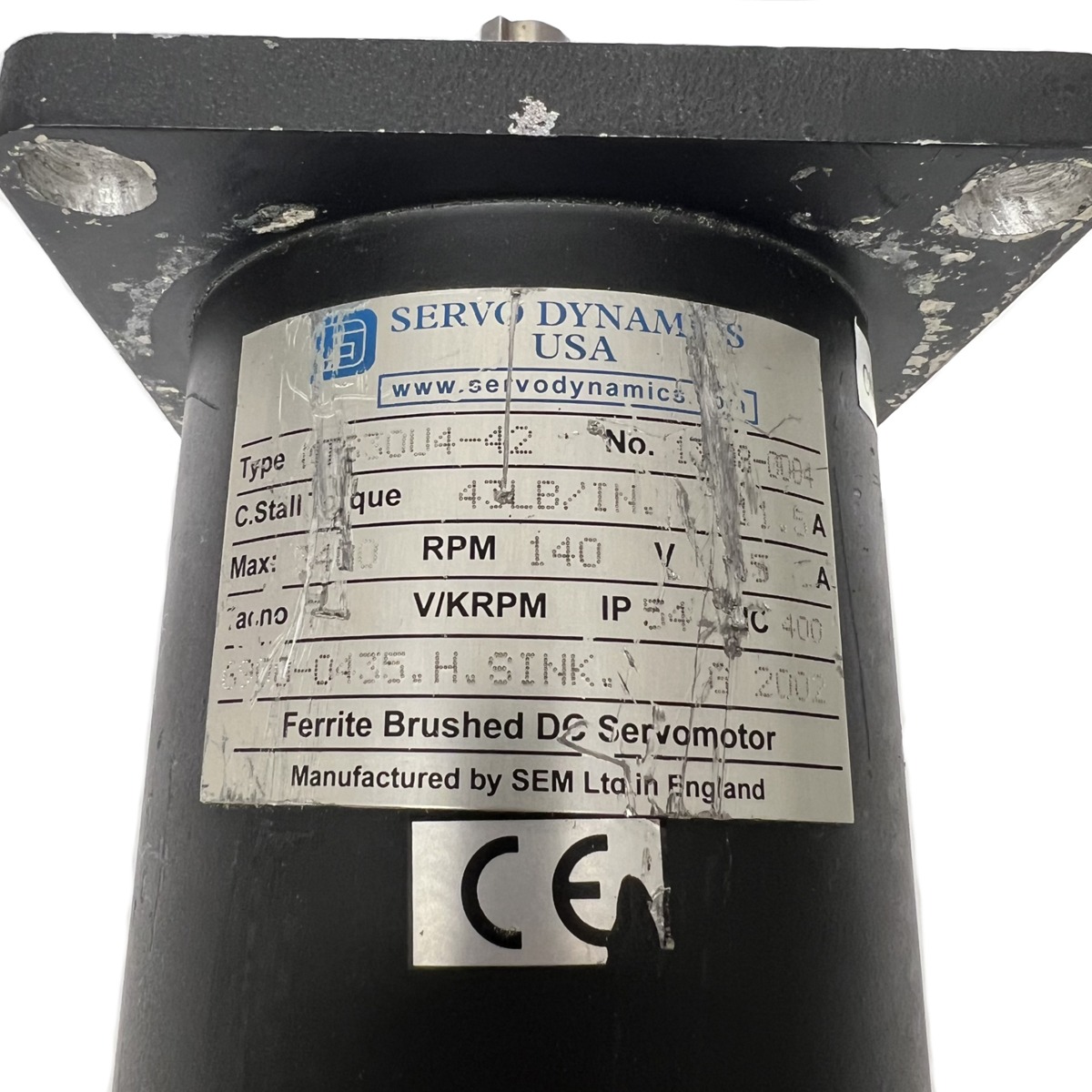 MTS30U4-42 Servo Dynamics DC Servo Motor - 56C Flange (Used) - Image 2