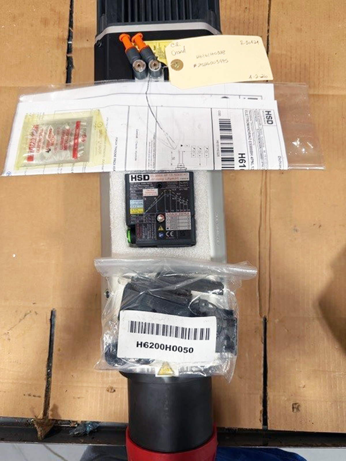 HSD H6161H0328 ES988 Spindle Motor (Used) - Image 2