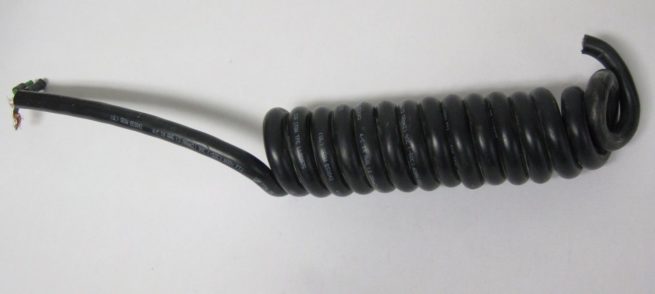 Curly Wire Black 4 Conductor 14 AWG 208m 2 222072254012