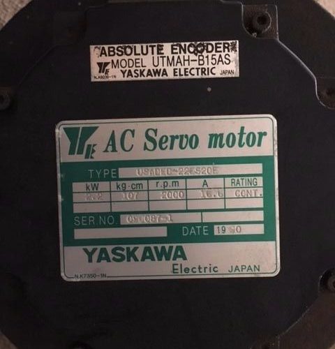 Yaskawa USADED-22ES20E AC Servo Motor