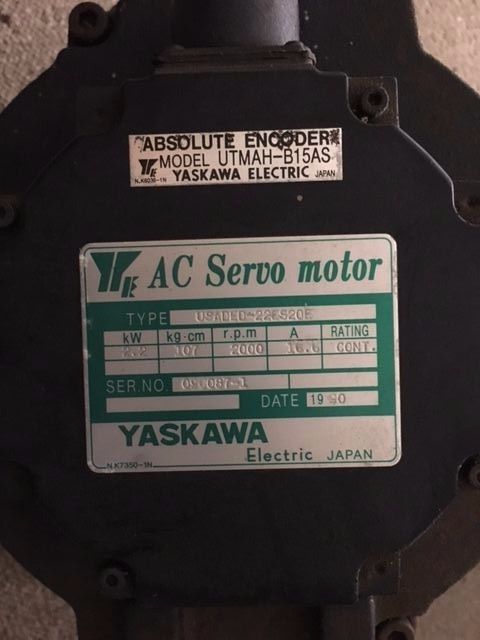 Yaskawa USADED-22ES20E AC Servo Motor